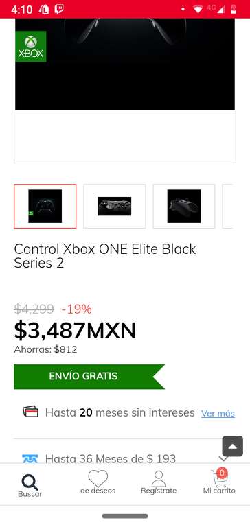 Claro Shop Control XBOX ONE Elite Series 2
