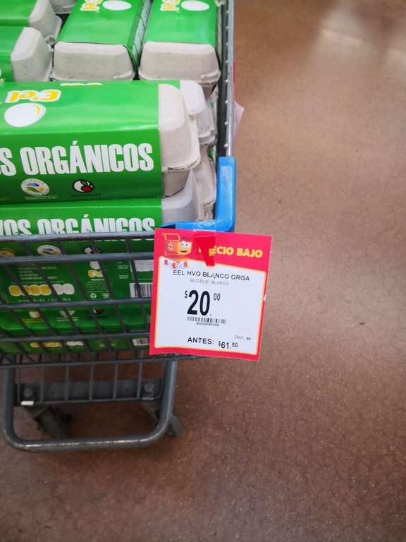 Walmart huevo orgánico