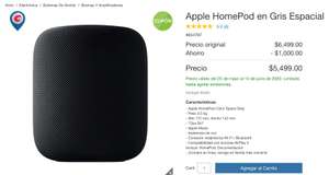 Costco: Apple HomePod con $1000 de descuento más 15% de BBVA