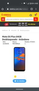 Elektra: Dos Moto E6 Plus 4/64 (pagando con crédito Elektra)
