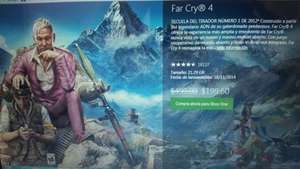 Xbox: Far Cry 4 a $199.6, Redident Evil a $164.5 sin ser Gold