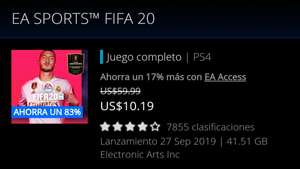 PSN : FIFA 20 PS4