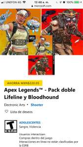 Microsoft: Pack doble Lifeline y Bloodhound