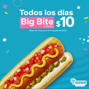 7 Eleven App: Big Bite CLÁSICO $10 (todos los días).