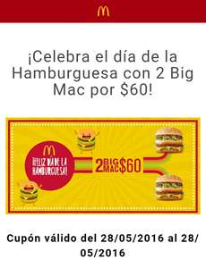 McDonald's: 2 Big Mac por $60 