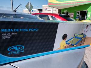 Bodega Aurrerá: Mesa de ping pong Spyder