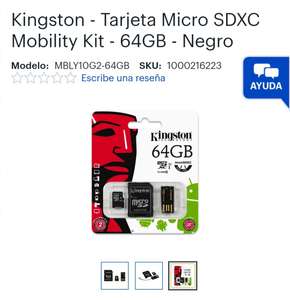 BEST BUY: Kingston - Tarjeta Micro SDXC Mobility Kit - 64GB