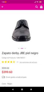 Liverpool: Zapato derby JBE piel negro