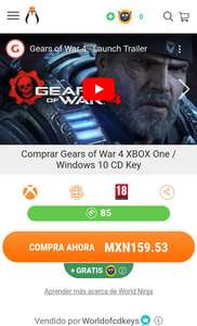 Kinguin: Gears Of Wars 4 Xbox One/Windows 10 Digital