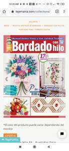 Tejemanía: revistas digitales de bordado y tejido "gratis".