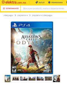 Elektra en linea: Ps4 Assasins Creed Odyssey PS4
