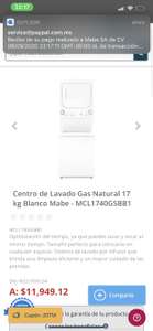 Tienda Mabe: Centro de Lavado Gas Natural 17 kg Blanco Mabe - MCL1740GSBB1