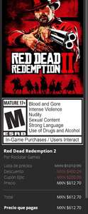 Epic Games: Red Dead Redemption 2 + cupón Epic 200