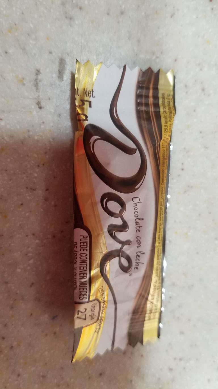 Oxxo tijuana: chocolate Dove de 5 gr