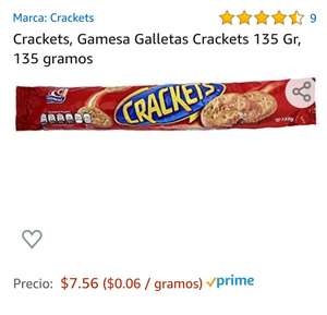 Amazon: Crackets Gamesa Galletas Crackets 135 Gr