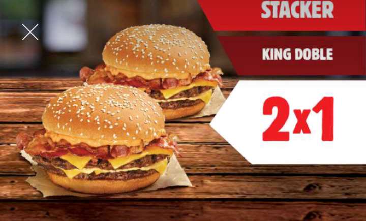 Burger King : 2X1 en Stacker King Doble y más promociones