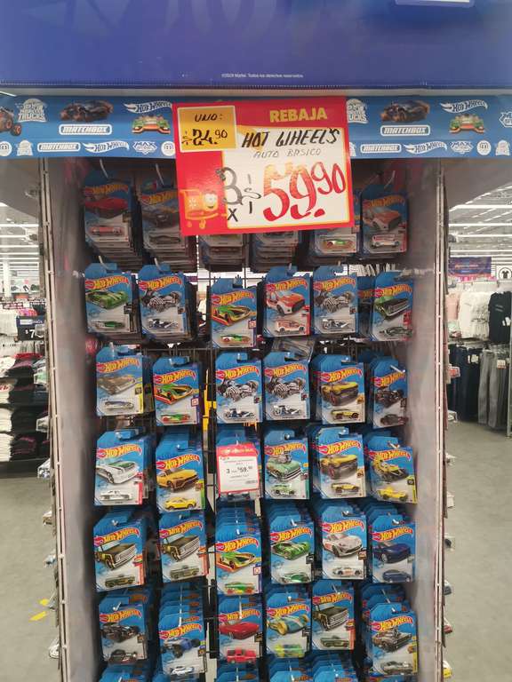 Walmart: Oferta de Hot Wheels 3 X $59.90