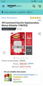 Amazon: Gancho sujeta escobas 3M