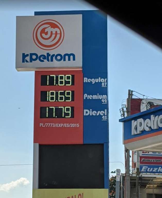 Kpetrom Guadalajara: gasolina magna $17.89 el litro