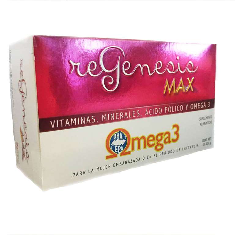 Chedraui: Regenesis Max 30 caps vitaminas mineral