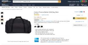 Amazon: Bolsa de viaje (GYM) color negro a $263