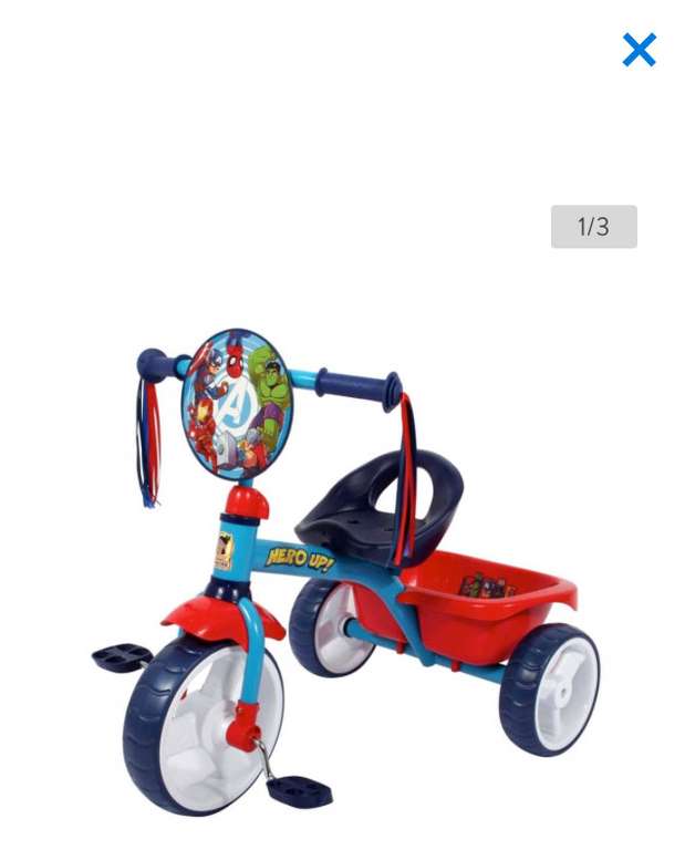 Walmart: Triciclo Avengers Cajuela Grande