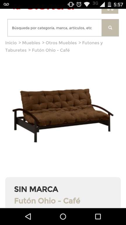 Elektra en línea: sofa-cama a $1,899