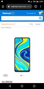 Walmart: Xiaomi Redmi Note 9S 128gb Desbloqueado