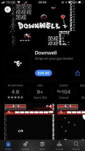 Apple app store: Downwell (IOS)