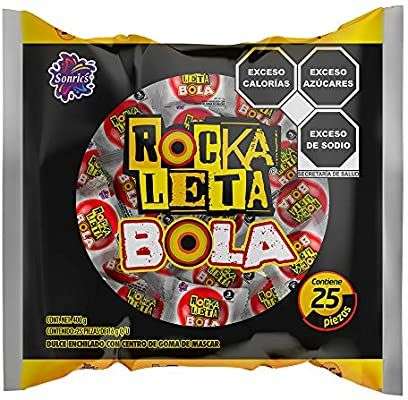 Amazon: Rockaleta Rockabolas - 25 piezas