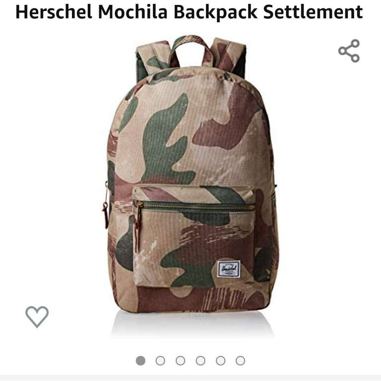 Amazon: Mochila Herschel Supply Co Camuflaje
