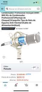 Amazon: Neewer NW-800 Micrófono de Condensador Profesional Oferta relámpago