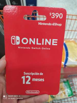 Nintendo Switch Online 12 meses Chedraui