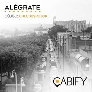 Cabify: 2 viajes con 20% de descuento(Nuevos/existentes usuarios|Solo valido en León)