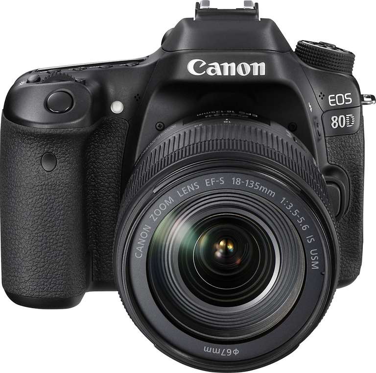 Best Buy: Canon - Cámara DSLR EOS 80D EF 18-135mm - Negro