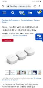 best buy: Eero wifi mesh, 3 pack
