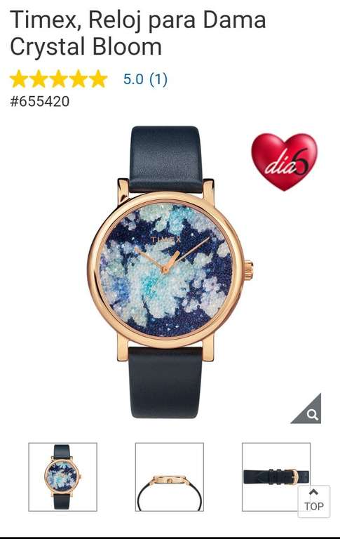 Costco: Timex, Reloj para Dama Crystal Bloom