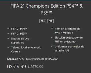 PlayStation FIFA 21 75% PS4 & PS 5