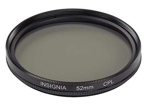 Best Buy Insignia - Lente polarizador circular 52mm para cámara dslr