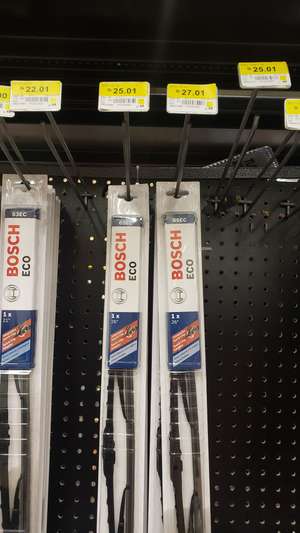 Walmart: Limpiaparabrisas Bosch 24" y 26" $25.01 última liquidación