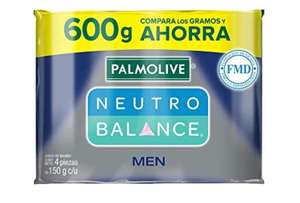 Amazon: 4 piezas de Jabón de Tocador Palmolive Neutro Balance Men en Barra 150 G