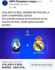 Champions League: Transmisión en vivo del partido Atalanta vs Real Madrid en vivo gratis