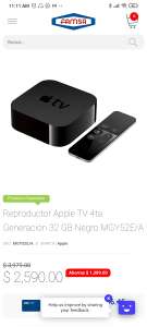 Famsa Apple TV HD 4ta gen