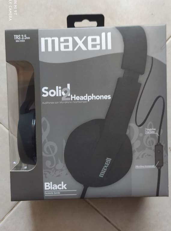 Chedraui: Audífonos de diadema marca Maxell, color negro con micrófono