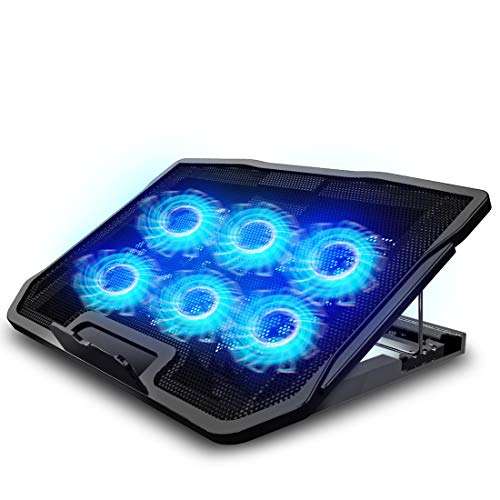 Amazon: TYC Ventilador Laptop, Base De Refrigeración para laptop con luces LED para eso de los FPS
