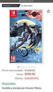 Amazon: Bayonetta 2 Nintendo Switch
