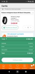 Linio: Xiaomi mi band 5 a $465.20 con PayPal