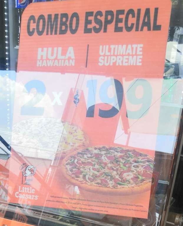 Little Caesars: Combo 2 Pizzas: Hula Hawaiian + Ultimate Supreme $199