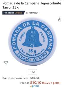 Amazon: pomada de la campana tarro 35gr