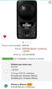 Amazon: Stefano Antitranspirante Black en Roll On para Caballero, 50 ml
